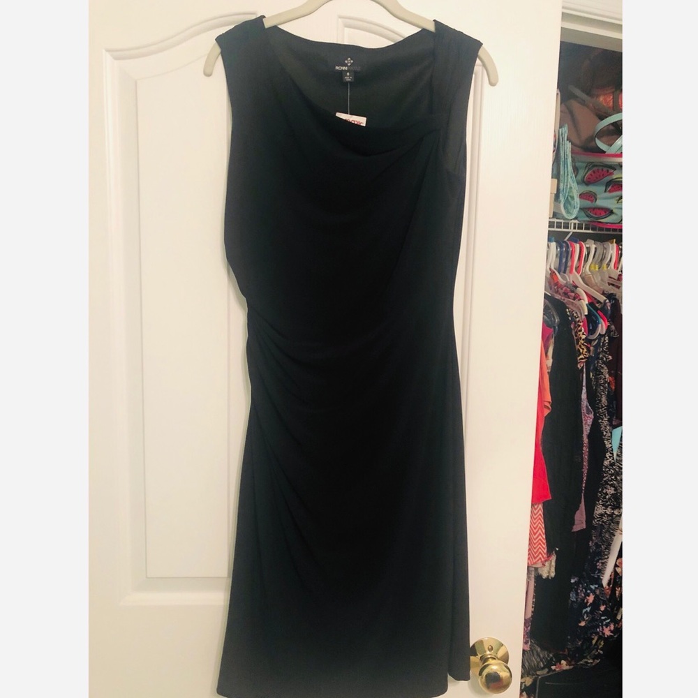Black Ruched Dress